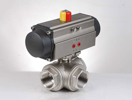 Pneumatic 3ways  ball valve